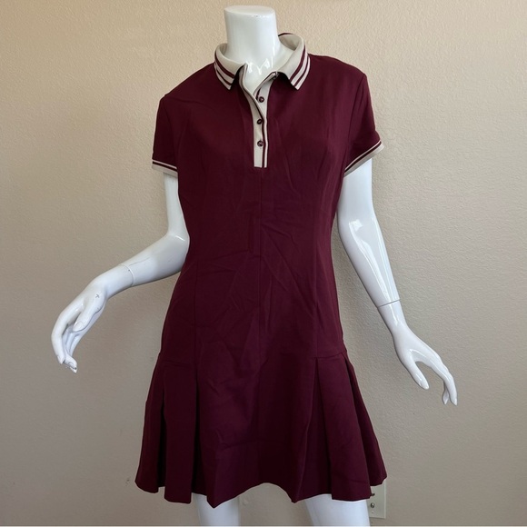 Zara Blogger Fave!! Burgundy Polo Mini Dress - Picture 10 of 10